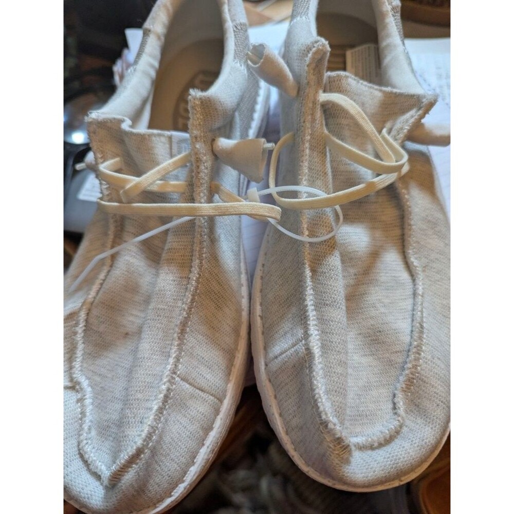 Hey Dude Wally Optic White Casual Shoes NWOT Size 11